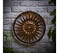 ValueLights | Sun Apollo Solar Powered Outdoor Wall Art Garden Fence Ornament Light | Outdoor Lights, Home Décor & Improvement Essential