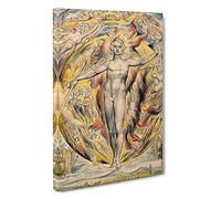 Sun At His Eastern Gate By William Blake Canvas Print | Gallery Wrapped 30mm Frame Wall Art | 30x20 inches | Ready to Hang | Classic Picture | Living Room Bedroom Lounge Office