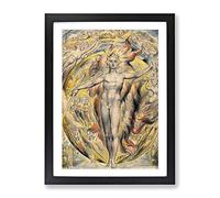 Sun At His Eastern Gate By William Blake Classic Painting Framed Wall Art Print, Ready to Hang Picture for Living Room Bedroom Home Office Décor, Black A3 (34 x 46 cm)