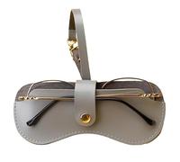 Sun Bag - Portable Slim Sunbags Holder Organizer, Portable Slim Sunbags, Wristbands with Carrying Bags, PU Leather Sleeve | Organizer, gris, Consulte la descripción, See description