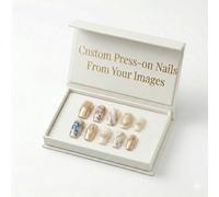 Sun&Beam Nails Custom Press On Nails 10 Pcs Set With Custom Sizing Handmade Premium Gel Reinforced Wearable Nail Art With Optional Pre Shipment Photo Confirmation