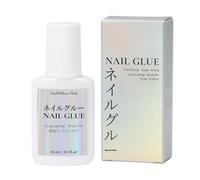 Sun&Beam Nails Nail Glue 15mL with Brush - Fast Drying, Ultra Strong, Waterproof, Gentle on Nails - For Press-On Nails & Nail Tips - Long-Lasting & Easy for Beginners