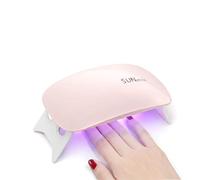 Sun&Beam Nails Nail Lamp UV Light Plug-in Foldable with 60s/120s Timer One-Button Control Minimal Design (Pink)