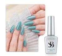 Sun&Beam Nails One-Step Gel Polish 3-in-1 Cat Eye 12ml|No Base or Top Coat Needed|UV Light Recommended|Easy Removal (#629 Silver Veil)