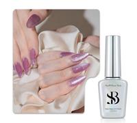 Sun&Beam Nails One-Step Gel Polish 3-in-1 Cat Eye 12ml|No Base or Top Coat Needed|UV Light Recommended|Easy Removal (#505 Berry Crush)