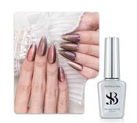 Sun&Beam Nails One-Step Gel Polish 3-in-1 Cat Eye 12ml｜No Base or Top Coat Needed｜UV Light Recommended｜Easy Removal (#865 Cosmic Rosefall)