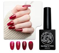 Sun&Beam Nails One-Step Gel Polish 3-in-1 | No Base or Top Coat Needed No Sanding UV/LED Compatible Easy Removal 15ml (#10 Sheer Berry Jam)