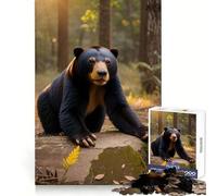 Sun Bear Animals Jigsaw Puzzle for Teenagers 1000 Pieces Brain Skill Home Activity Exact Edge Festive Gift 50x75cm