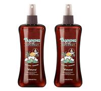 Sun Bronzing Fast Tanning Oil, Sun SPF 4 Bronzing Tanning Spray with Medium Protection, Tan Accelerator with Natural ngredients, Sunbed Tanning Accelerator (2 Pcs)