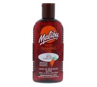 Malibu Sun Bronzing Fast Tanning Oil with Beta Carotene, Water Resistant, Tropical Coconut Fragrance, 200ml