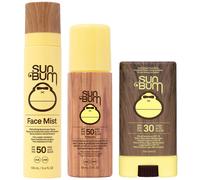 Sun Bum - Bundles Trio: Original SPF30 Sunscreen Face Stick 13g, Face Mist SPF50 100ml & Roll-On Lotion SPF50 88ml for Women