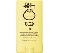 Sun Bum Kids SPF 50 Clear Sunscreen Face Stick | Wet or Dry Application | Hawaii 104 Reef Act Compliant (Octinoxate & Oxybenzone Free) Broad Spectrum UVA/UVB Sunscreen | 0.53 oz
