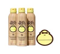 Sun Bum Original Moisturizing Sunscreen Spray SPF 70 with Sunny Sticker Vegan and Reef Friendly Octinoxate & Oxybenzone Free Broad Spectrum UV