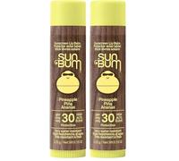 Sun Bum SPF 30 Pineapple Sunscreen Lip Balm, Vegan and Cruelty Free Broad Spectrum UVA/UVB Lip Care, Made with Aloe and Vitamin E for Moisturised Lips, 4.25g (Pack of 2)