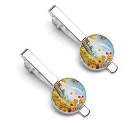 Sun Butterflies Dragonfly Flowers Nursery Tie Clip Set Personalized Tie Clips for Men Business Fashion Designs,Tie Bar for Wedding Anniversary Business