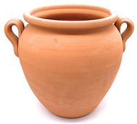 Sun Cakes Ceramic Plant Pot With Handles Terracotta Planter Clay Flower Garden Pot (H25cm)