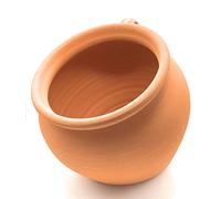 Sun Cakes Tilted Ceramic Plant Pot Outdoor Angled Terracotta Pot Planter (Height 30cm)