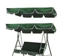 Sun Canopy for Hollywood Swings, Universal Garden Swing Sun Canopy 195 x 125 x 15 cm, Outdoor Sun Canopy, Water-Repellent Hollywood Swing Replacement Roof for Garden Swing (Dark Green)