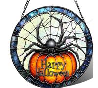 Sun Catcher 8 Inch Flat Acrylic Halloween Wall Decor Wall Art Aesthetic for Indoor and Outdoor, Style-4