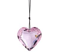 Sun Catcher Crystals - Heart Shaped Prism Charm | Crystal Window Crystals 45mm with Rope, Rainbow Manufacturer Pendants, Elegant Crystal Prisms for Chandelier, Home Decoration, Light Display