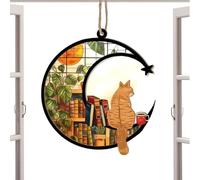 Sun Catcher Indoor Window | Cute Window Sun Catcher Cat Ornament,Decorative Ornaments Delicate Home Decor Wall Art for Living Room Bedroom