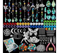 Sun Catcher Kits for Adults, 10 Sets DIY Suncatcher Arts and craft kits for adults Prism Crystal Suncatchers Indoor Window Hanging Ornaments Decor for Home Gifts for Mother Wife Daughter (Fairy)