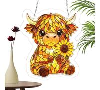 Sun Catcher Ornament Acrylic Flat Decoration 2D Hanging | Art Acrylic Puzzle Pendant for Porch, Balcony, Hallway, Living Room, Housewarming and Birthday