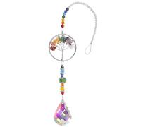 Sun Catchers for Windows, Colorful Suncatchers for Windows Hanging Crystals Healing Crystal Spiritual Gifts for Car Home Office Garden Decoration