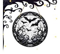Sun Catchers Indoor Window Spooky Stained Round 2D Acrylic