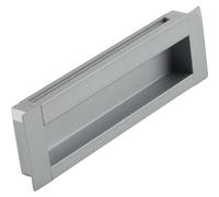 Sun Chain Shell Handle Azha Width 111 mm - Handle Shell for Inlet Square - Handle LA 96 mm Aluminium Silver