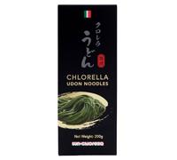 Sun Chlorella Japanese Udon Noodles Chlorella Green Algae 7 oz 200g | Instant Healthy Boost for Soup, Pasta, Stir Fry Bowls, Dry, Ready to Cook, Vegan, Vegetarian, 4 Servings