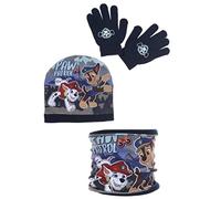 Sun-City Boys 3pces Hat Gloves Snood Navy 52