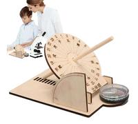 Sun Clock Model - Wooden Educational Toy, Interactive Puzzle | Portable Ancient Timer, Hands-On Learning Tool Children Boys Home Desk Decoration Science Technology Production Display