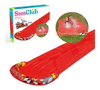 Sun Club 81180 Splash 5m x 0.9m Kids Outdoors Inflatable Spray Sprinkler Water Slide, Red
