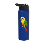 Sun Conure Parrot Tropical Bird Stainless Steel Insulated Water Bottle
