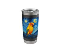Sun Conure Parrot Van Gogh Starry Night Stainless Steel Insulated Tumbler