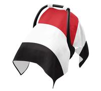 Sun Cover for Stroller Breathable Net for Bassinet,Protects from Dust and Snow Republic of Yemen Flag Black Red