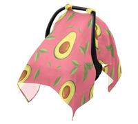 Sun Cover for Stroller Breathable Stroller Bug Net,Wind and Protection Blush Background Avocado Leaf