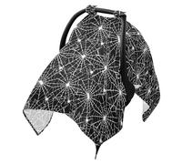 Sun Cover for Stroller Windproof Shade Stroller Cover,Protects from Dust and Snow Black Spider Net