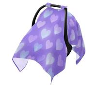 Sun Cover for Stroller Windproof Stroller Bug Net,Protects from Dust and Snow Pastel Glitter Heart Purple Galaxy Aesthetic