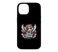 Sun Crowned Crane Japanese Mythic Goddess Crane Case for iPhone 14