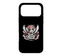 Sun Crowned Crane Japanese Mythic Goddess Crane Case for iPhone 17 Pro Max