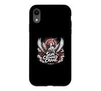 Sun Crowned Crane Japanese Mythic Goddess Crane Case for iPhone XR
