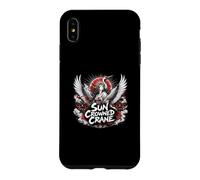 Sun Crowned Crane Japanese Mythic Goddess Crane Case for iPhone XS Max