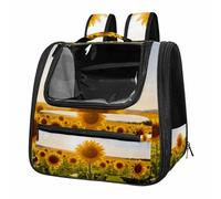 Sun-Dappled Oak Cathedral TSA-Approved Airline Pet Carrier with Expandable Side