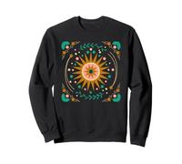 Sun Dial Pattern Abstract Shapes Art Sundial Time Keeper Sweatshirt