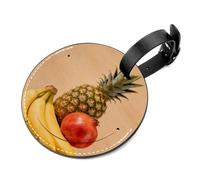 Sun-Drenched Hay Bales Tear-Resistant Luggage Tag with Concealed Information Card