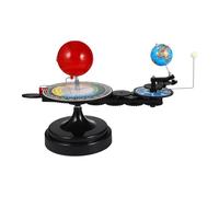 Sun Earth Moon Model Black Plastic Rotatable Educational Kit