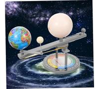 Sun Earth Moon Orbital Model 8x4x7" Educational Geography Solar System Model Luminous Plastic Solar System Toys for Science Experiments Gifts for Children Toys And Games Sun
