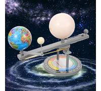 Sun Earth Moon Orbital Model 8x4x7" Educational Geography Solar System Model Luminous Plastic Solar System Toys for Science Experiments for Children Game Toys.